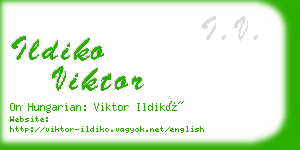 ildiko viktor business card